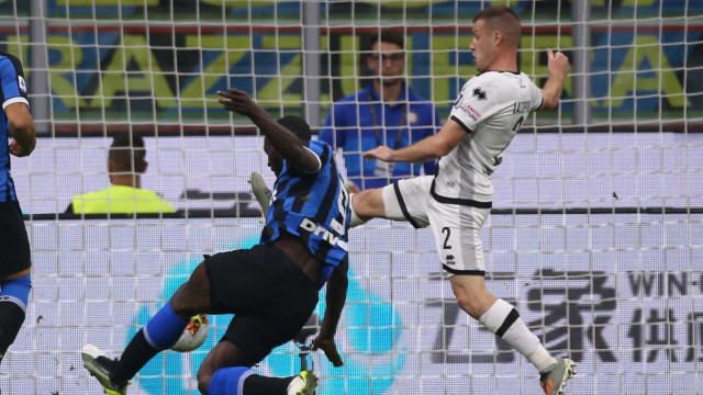 Milano 26 / Ottobre /, 2019 Nona giornata di Campionato Serie A Tim 2019-20
Internazionale - Parma
ph dmfoto / Silpress
Nella foto - Lukaku goal 2-2