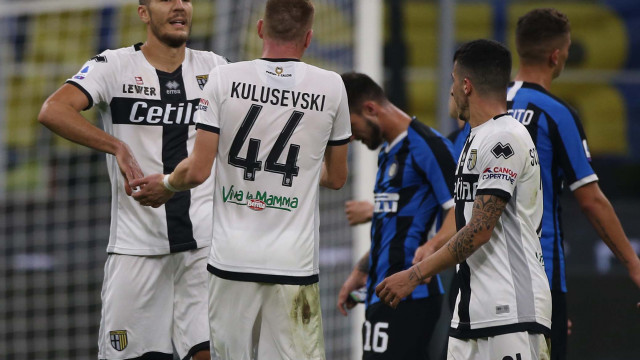 Milano 26 / Ottobre /, 2019 Nona giornata di Campionato Serie A Tim 2019-20
Internazionale - Parma
ph dmfoto / Silpress
Nella foto - esultanza fine gara