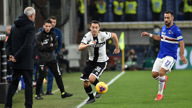 08-12-19 SAMPDORIA-PARMA CAMPIONATO SERIE A 19-20
CLAUDIO RANIERI-MATTEO DARMIAN-FABIO QUAGLIARELLA
