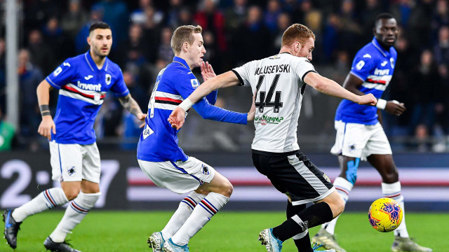 Serie A 2019/20 | Sampdoria-Parma
Nicola Murru-Jakub Jankto-Dejan Kulusevski-Omar Colley