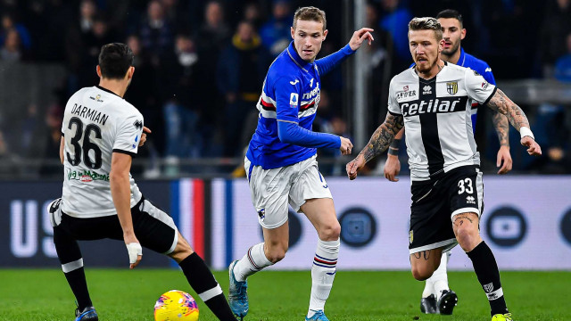 Serie A 2019/20 | Sampdoria-Parma
Matteo Darmian-Jakub Jankto-Juraj Kucka-Nicola Murru