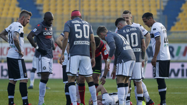 PARMA - ITALY, 26-01-20 - FOTO DI CASTALDI / SILPRESS, 21° GIORNATA DI CAMPIONATO SERIE A TIM - STADIO ENIO TARDINI - PARMA VS UDINESE, NELLA FOTO: DEJAN KULUSEVSKI (PARMA) RODRIGO BECAO (UDINESE)
