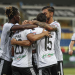 PARMA - ITALY, 22-07-20 - FOTO DI CASTALDI / SILPRESS, STADIO ENIO TARDINI - PARMA VS NAPOLI, NELLA FOTO: ESULTANZA DI GIANLUCA CAPRARI (PARMA)