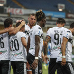 PARMA - ITALY, 22-07-20 - FOTO DI CASTALDI / SILPRESS, STADIO ENIO TARDINI - PARMA VS NAPOLI, NELLA FOTO: ESULTANZA DI GIANLUCA CAPRARI (PARMA)