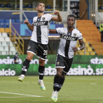 PARMA - ITALY, 22-07-20 - FOTO DI CASTALDI / SILPRESS, STADIO ENIO TARDINI - PARMA VS NAPOLI, NELLA FOTO: ESULTANZA DI GIANLUCA CAPRARI (PARMA)