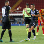 LECCE-PARMA CAMPIONATO 2019-2020 02/08/2020 ESULTANZA CAPRARI HERNANI MICHEL CAPUTO/SILPRESS