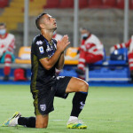 LECCE-PARMA CAMPIONATO 2019-2020 02/08/2020 DISPERAZIONE CAPRARI MICHEL CAPUTO/SILPRESS