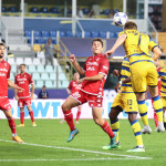 Photo LiveMedia/Luca Amedeo Bizzarri
Parma, Italy, October 19, 2022, Italian football Coppa Italia match
Parma Calcio vs SSC Bari
Image shows:
Adrian Benedyczak (Parma Calcio) scores a goal
LiveMedia - World Copyright